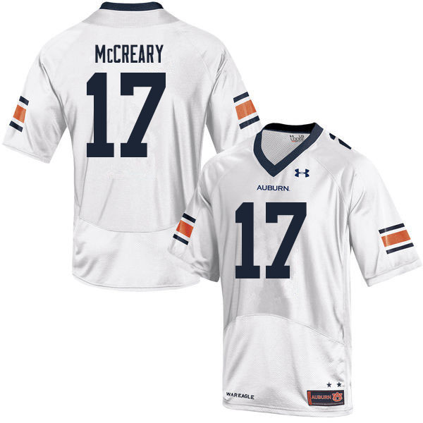 Men #17 Roger McCreary Auburn Tigers College Football Jerseys Sale-White